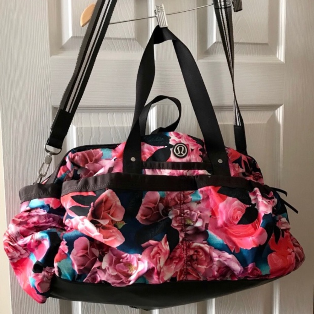 Looking for Lululemon floral duffle gym bag
